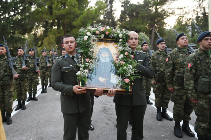 Ο εορτασμός του Οσίου Παϊσίου του Αγιορείτη στην 1η Στρατιά 
